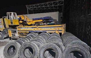 Jandarmadan lastik operasyonu