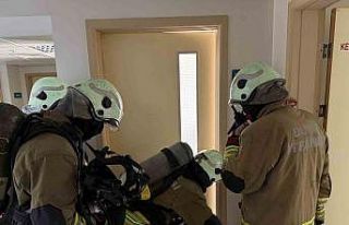 Kadın doğum hastanesinde yangın tatbikatı gerçeğini...