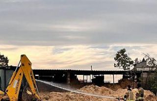 Kahramanmaraş’ta samanlık yangını