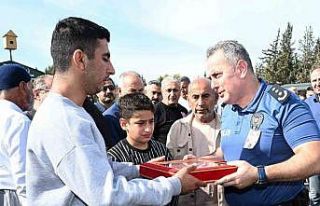 Kalp krizi geçiren polis memuru son yolculuğuna...