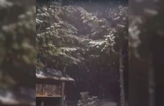 Kartepe’ye mevsimin ilk karı düştü