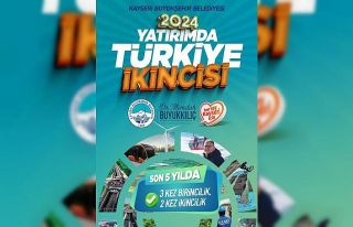 Kayseri Büyükşehir Belediyesi; yatırımda Türkiye...