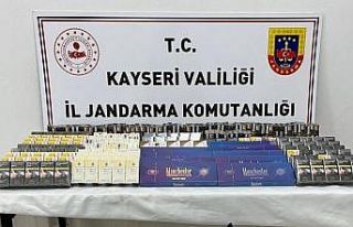 Kayseri’de 500 paket kaçak sigara ele geçirildi