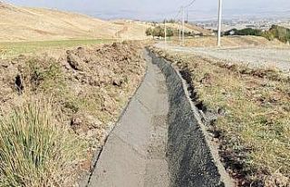 Kepenek köyü sulama tesisi tamamlandı