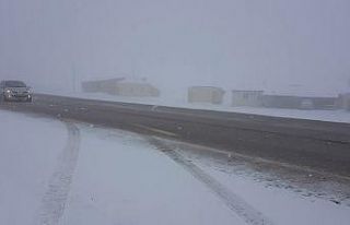 Kızıldağ’da kar etkili oldu