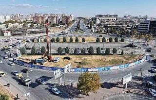 Konya’da yeni tramvay hattı kapsamında Otogar...