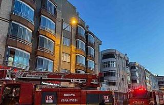 Kulu’da apartmanda yangın paniği