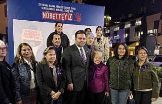 Levent Meydanı’nda 25 Kasım Kadına şiddete karşı...