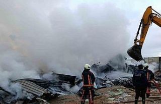 Malatya’da inşaat işçilerinin kaldığı şantiyede...