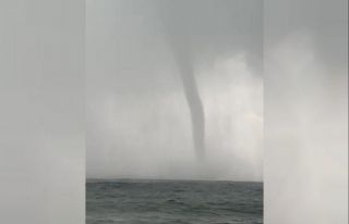 Marmaris’te denizde hortum oluştu