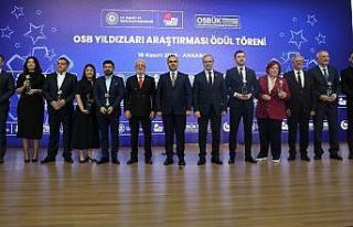 Mekap, OSB Yıldızları ödülüne layık görüldü