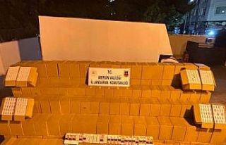 Mersin’de kaçak makaron operasyonu: 2 gözaltı