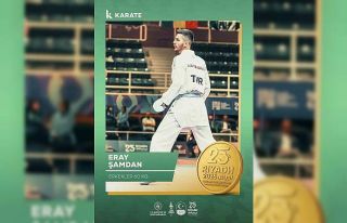 Milli karateci Eray Şamdan’dan altın madalya