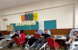 Okulda kan bağışı kampanyası