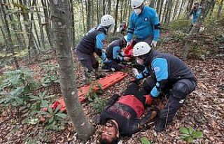 Orman yangını ve yaralılara hızlı müdahale