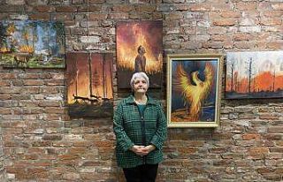 Orman yangınlarını konu alan resim sergisi açıldı