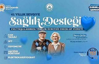 Samsun Büyükşehir’den 41 yıllık sevgiye sağlık...