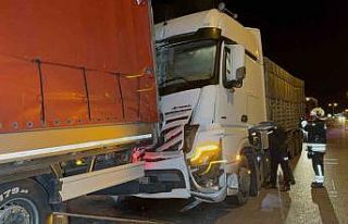 Samsun’da tırlar çarpıştı: 1 yaralı