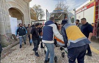 Selimiye Camii restorasyonunda düşen işçi yaralandı