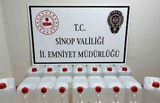 Sinop’ta 80 litre etil alkol ele geçirildi
