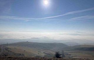 Sis adeta kenti yuttu, doğa olayı izleyenleri mest...
