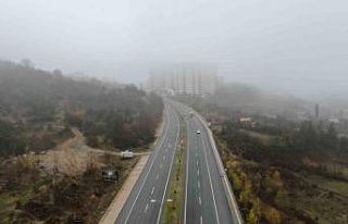 Sis etkili oldu, görüş mesafesi 50 metreye kadar...