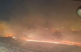 Tandırdan sıçrayan kıvılcımlar araziyi küle...