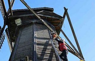 Tarihi Çark ve Yel Değirmeni’nde restore çalışmaları...