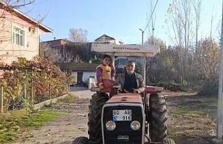 Tarladan çıkmayan traktöre İstanbul Boğaz Köprüsü’nde...