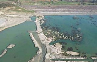 Tekirdağ’da korkutan görüntü: Naip Barajı’nda...