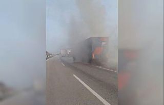 Tokat’ta tır sürücüsünün hızlı müdahalesi...