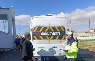 Van’da okul servisleri denetlendi