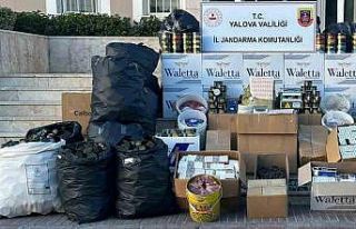 Yalova’da jandarmadan kaçak tütün operasyonu