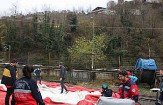 Zonguldak il afet saha tatbikatı hazırlıkları...