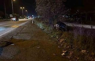 Zonguldak’ta otomobil şarampole uçtu: 2 yaralı