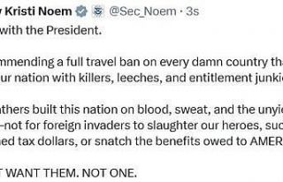 ABD İç Güvenlik Bakanı Kristi Noem’den ABD’ye...