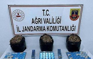 Ağrı’da kaçak sigara ve safran tohumu ele geçirildi
