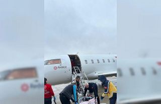 Ağrı’da riskli gebelik uçak ambulans ile Ankara’ya...