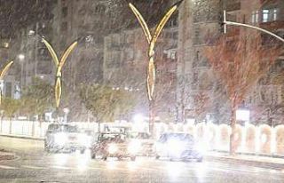 Aksaray’da beklenen kar yağışı başladı