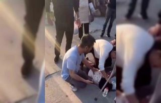 Anne ve 2 çocuğuna yaya geçidinde otomobil çarptı