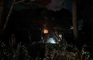 Arnavutköy Terkos’ta boşaltılan bungalov evler...