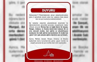 Artvin merkez ve 4 ilçede kar nedeniyle eğitime...