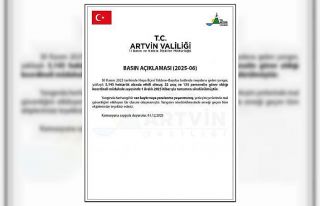 Artvin Valiliği: "Hopa’daki orman yangını...