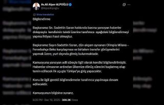 Avukat Ali Alper Alpoğlu’ndan Başkan Saran açıklaması