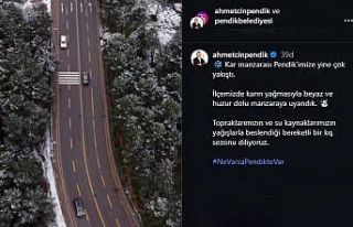 Aydos Ormanı’nda kartpostallık manzara havadan...