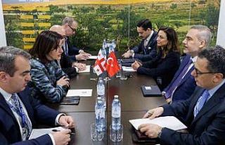 Bakan Fidan, Gürcü mevkidaşı Botchorishvili ile...