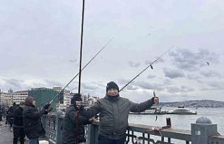 Balığın kulağına kar suyu kaçtı, olta balıkçıları...