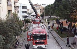 Balıkesir’de çatı yangını