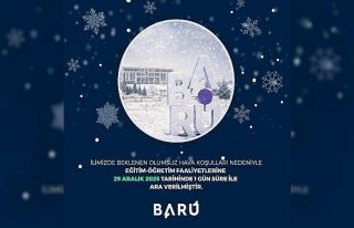 Bartın Üniversitesi’nde eğitime kar tatili