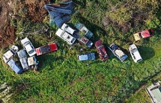 Başiskele’de hurda araçlar toplanıyor